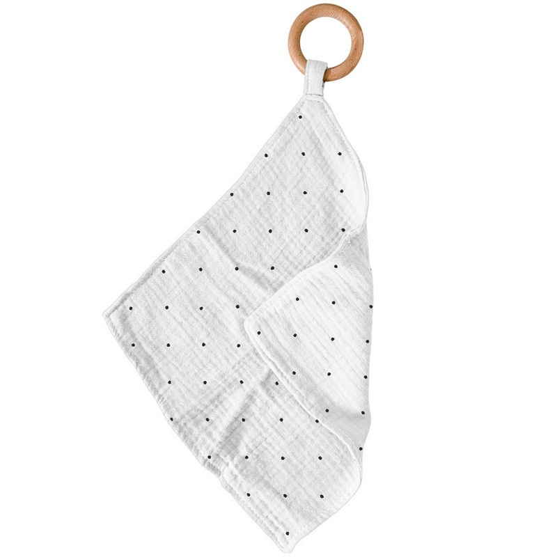 Black and White Polka Dot Newcastle Teether