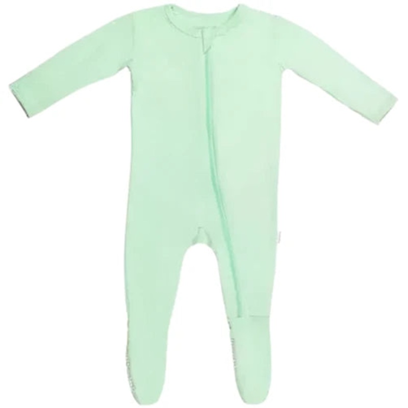 Green Zippered Footie