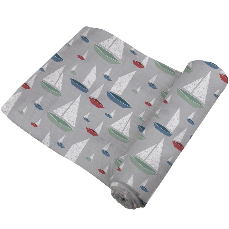 Marina Sailboats Bamboo Swaddle