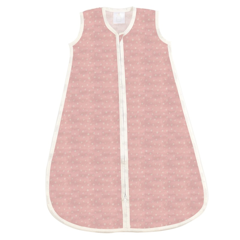 Pink Pearl Polka Dot Bamboo Sleep Sack