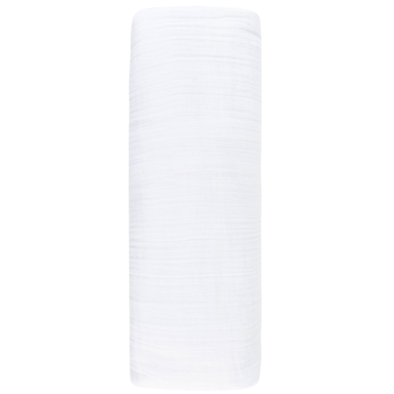 Cotton Muslin Swaddle Blanket – Dove White