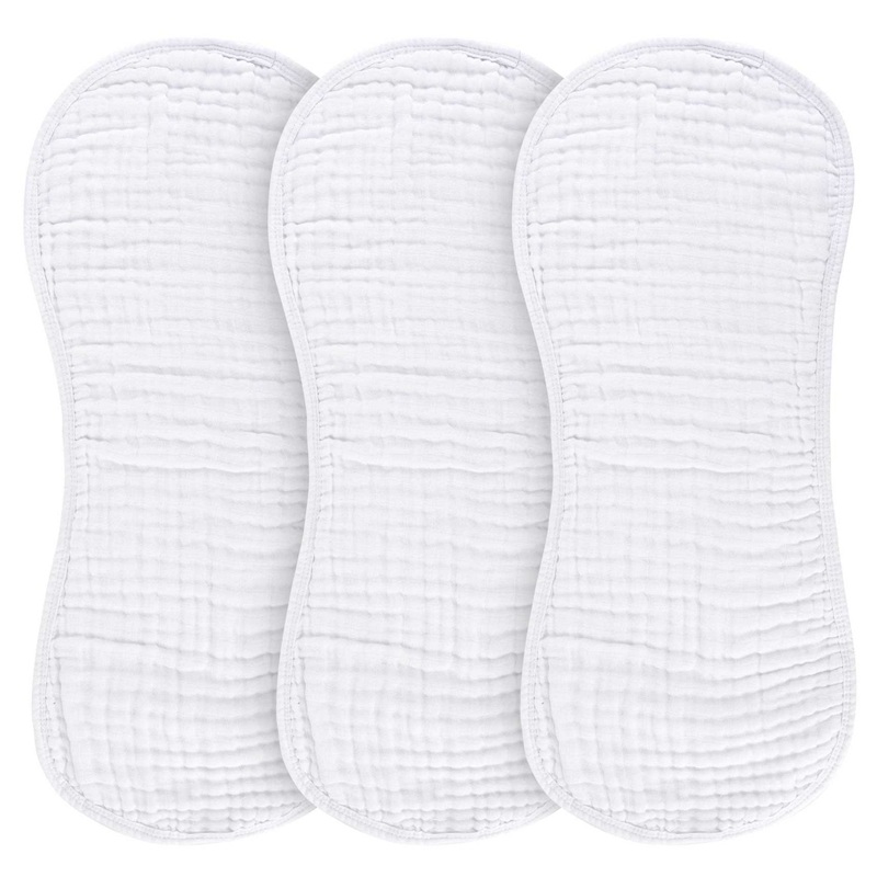 Muslin Burp Cloth – Solid White