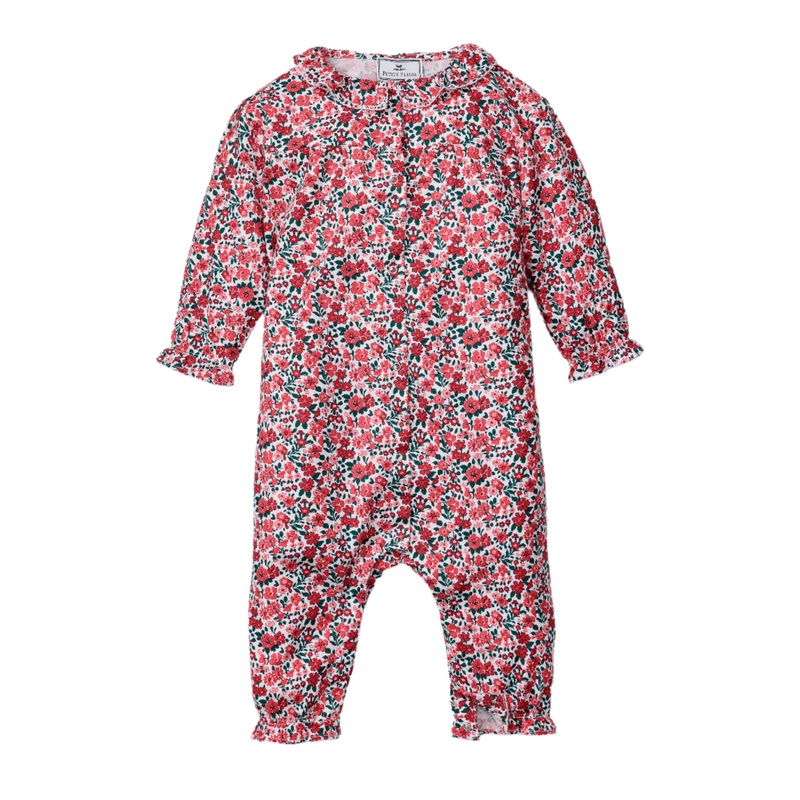 Baby’s Twill Madeline Romper in Fleurs des Bois