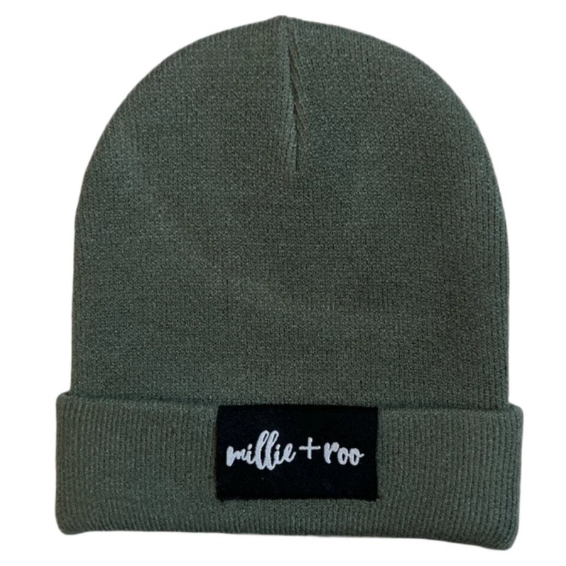 BAMBOO CUFF BEANIE- Moss