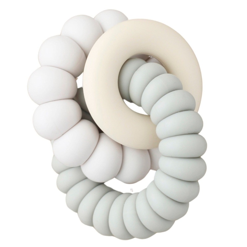 Double Freezer Teether – Luna Flower | Ivory