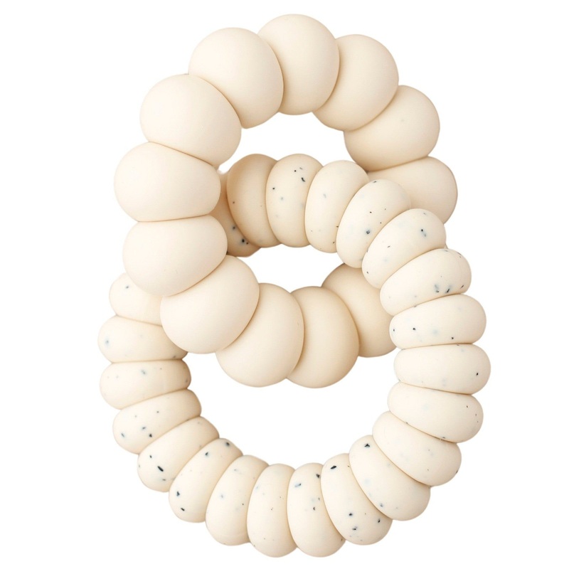 Double Freezer Teether – Luna | Speckled Cream