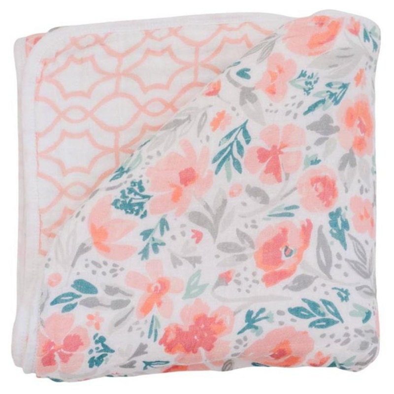 Floret + Trellis Premium Cotton Snuggle Blanket