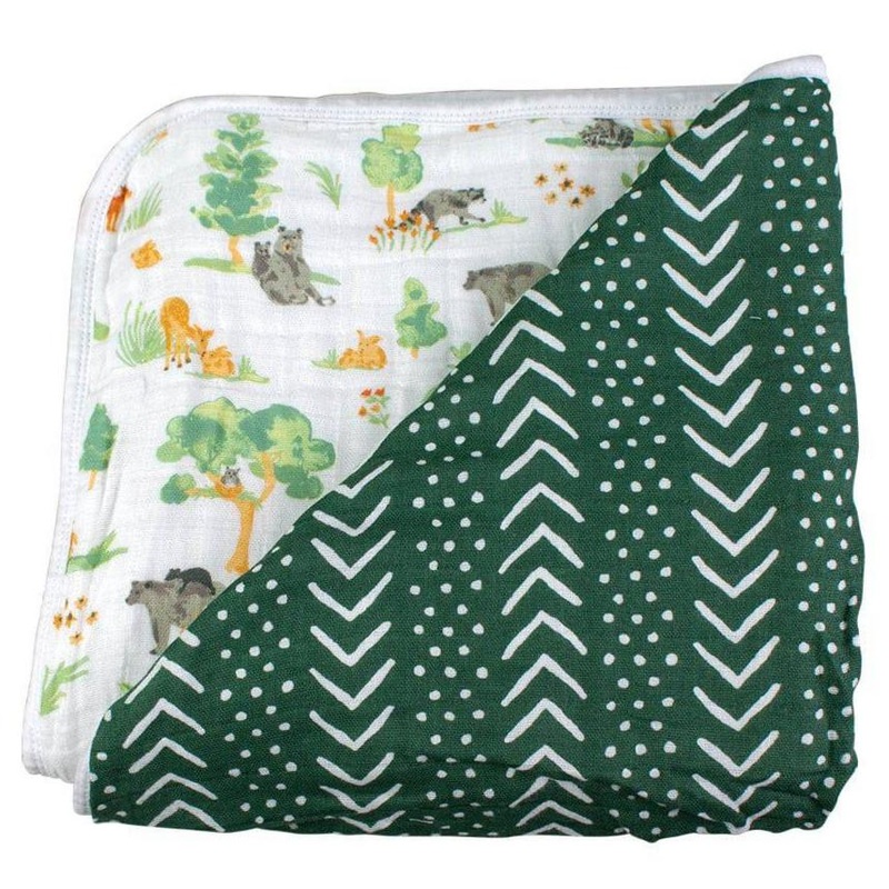 Forest Friends + Mudcloth Premium Cotton Snuggle Blanket