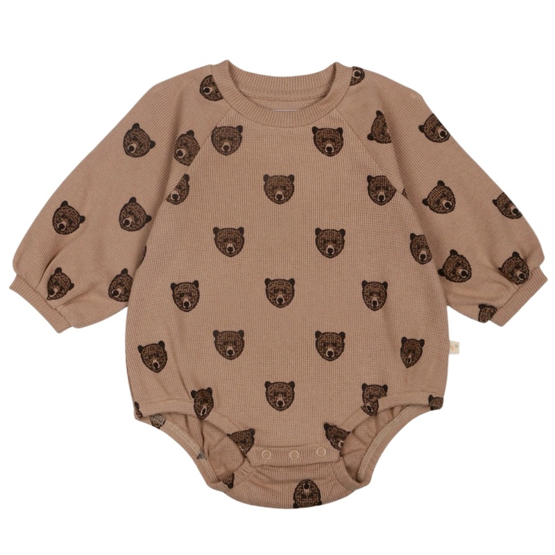 Organic Bubble Romper – Wild Bear