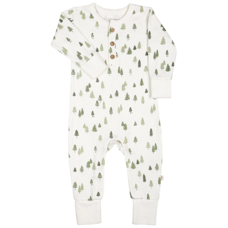 Organic Button Romper – Alpine