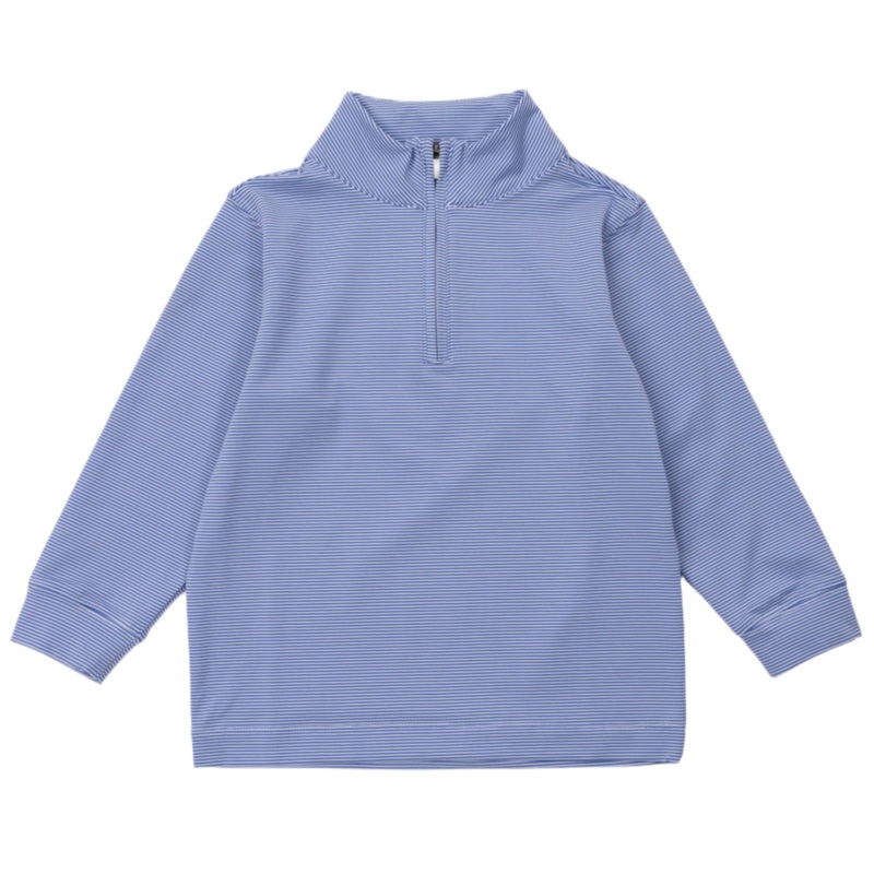 Sam Quarter Zip Pullover by LH Sport – Blue Stripes