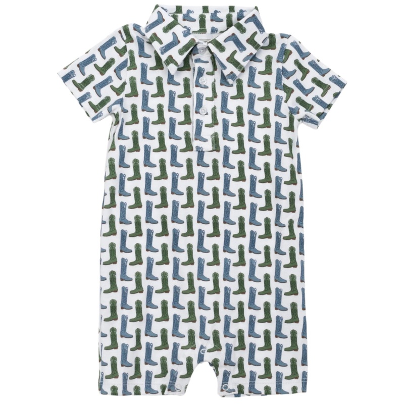 Tripp Boys’ Polo Shortall – Cowboy Boots