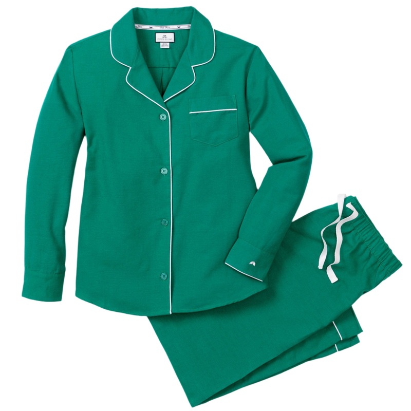 Women’s Flannel Pajama Set in Forest Green