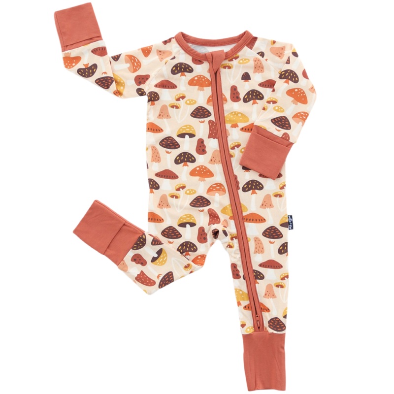 ZIP ROMPER – Mushrooms