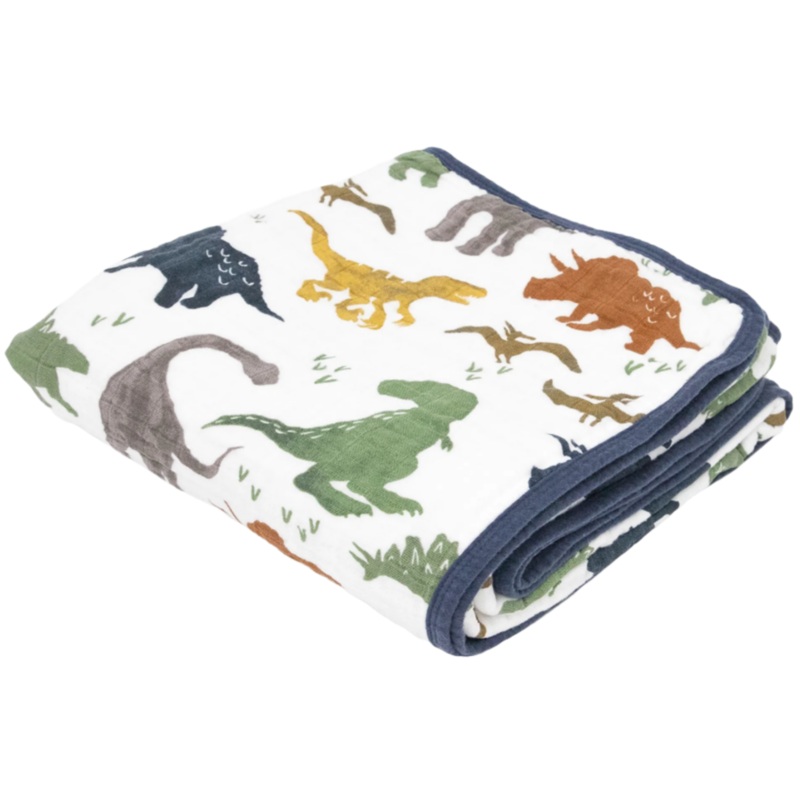 Original Cotton Muslin Quilt – Dino Friends