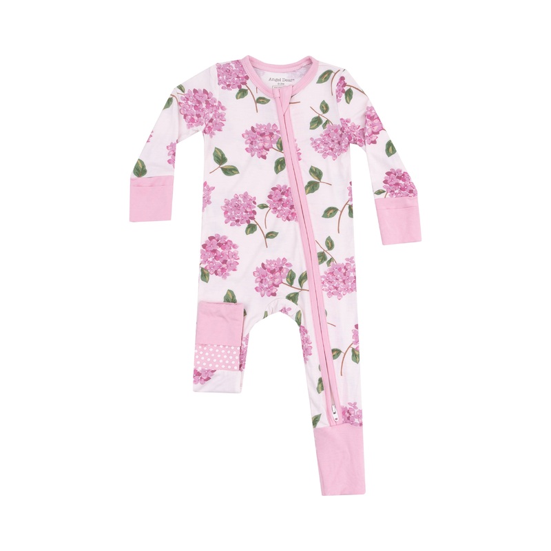 2 Way Zipper Romper – Hydrangeas