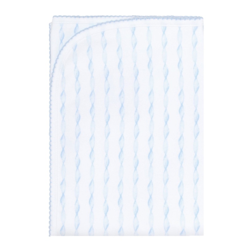 Blue Twirls Blanket