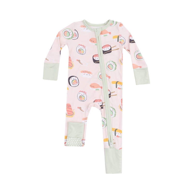 2 Way Zipper Romper – Sushi Pink