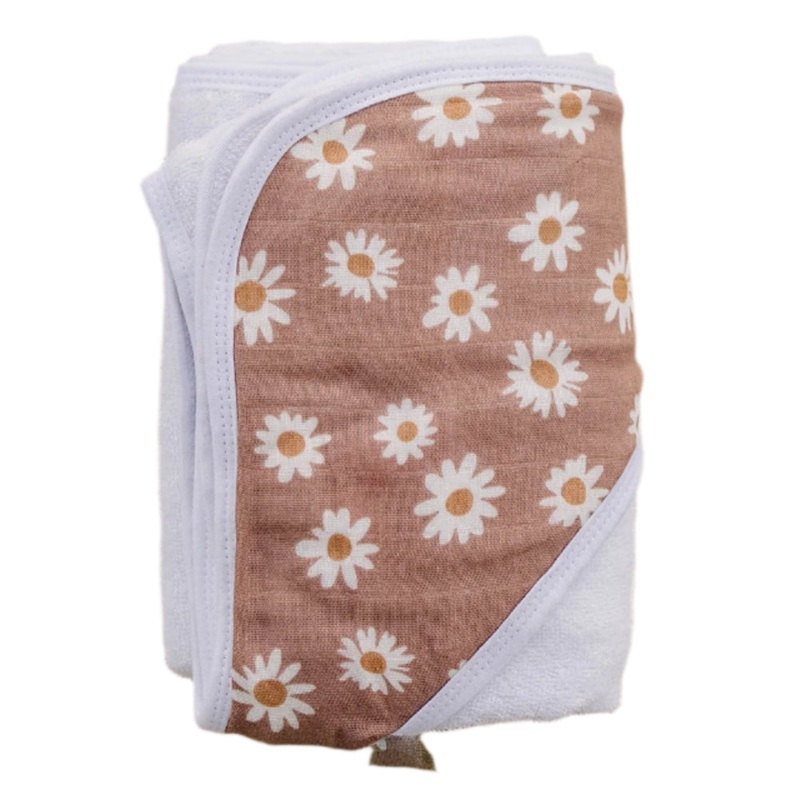 Daisy Dream Muslin Hooded Towel