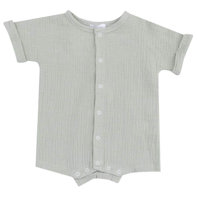 Dolman Henley Shortall – Solid Muslin Desert Green