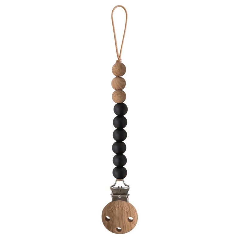 Silicone Pacifier Clip | Eva – Black