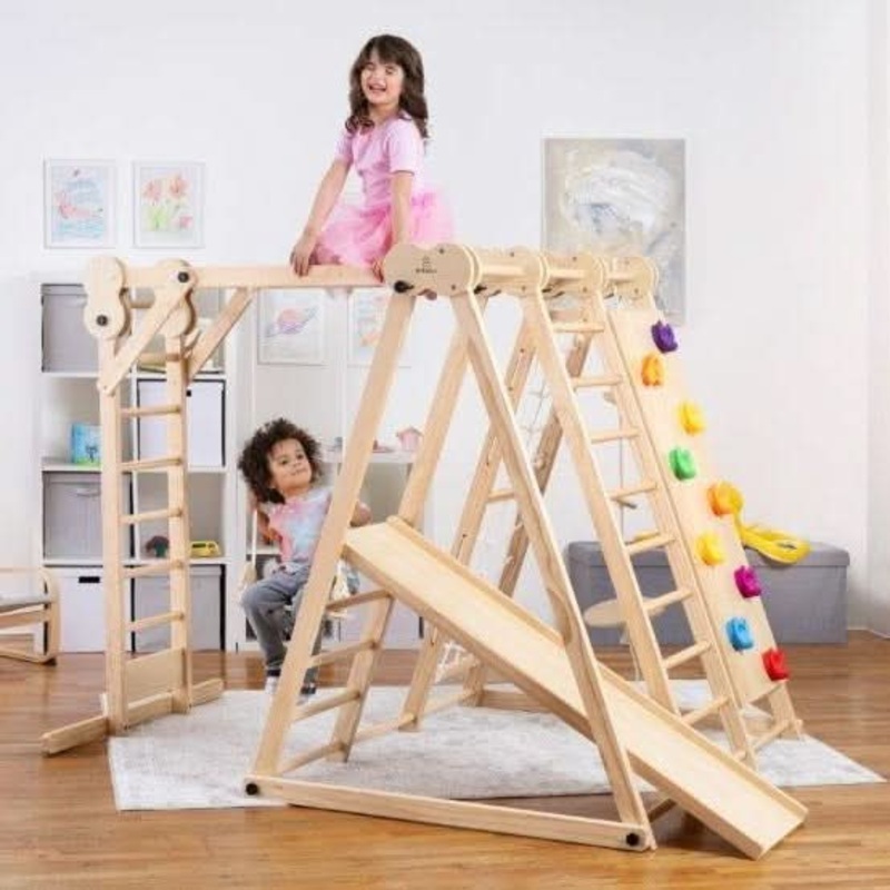Chestnut – 8-in-1 Indoor Jungle Gym for Toddlers