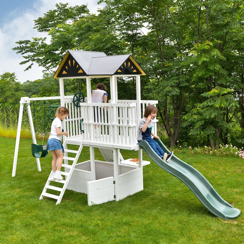 Craftsman – Modern Backyard Outdoor Swing Set