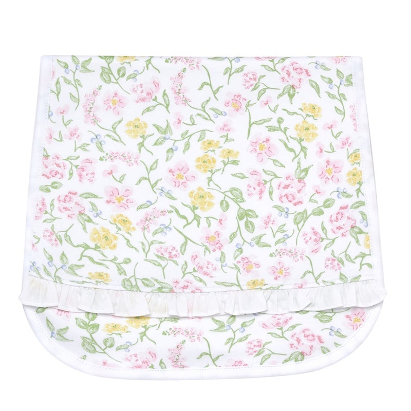 Berry Wildflowers Baby Burp Cloth