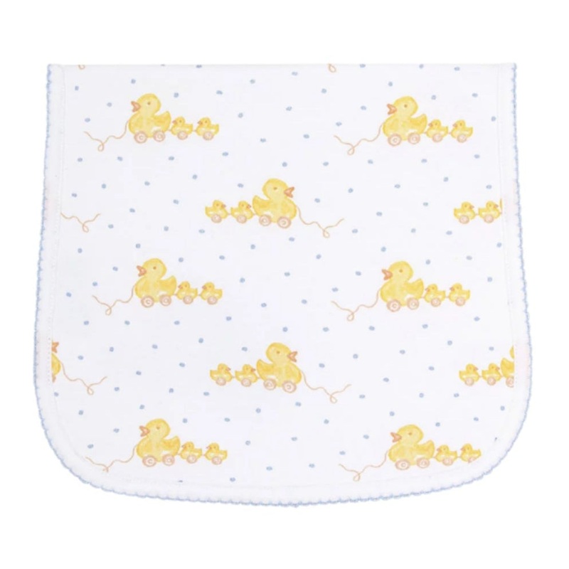 Blue Ducks Print Burp Cloth