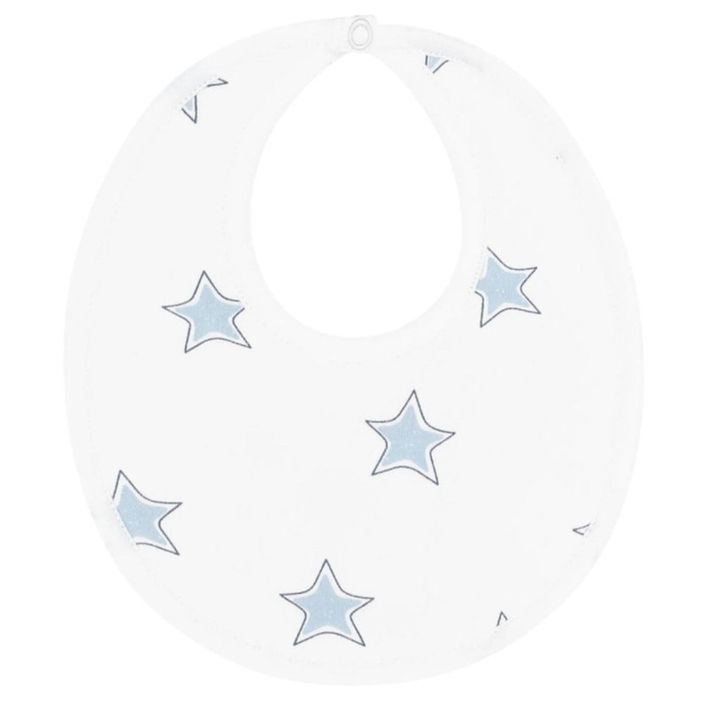 Blue Stars Print Bib