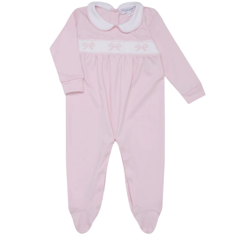 Bow Smocked Footie