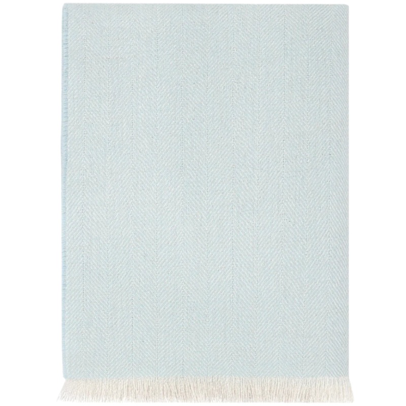 Herringbone Baby Alpaca Woven Blanket