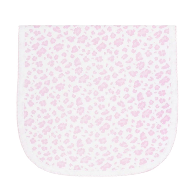 Pink Cheetah Print Burp Cloth