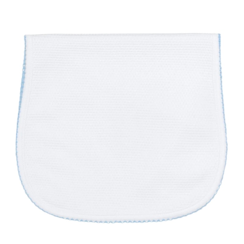 White Bubble Baby Burp Cloth