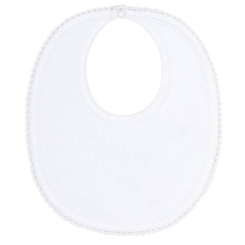White Crochets Bib