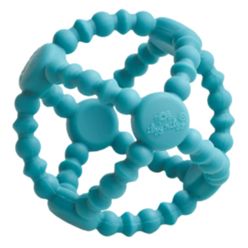Bitzy Ball Flexible Teether – Teal
