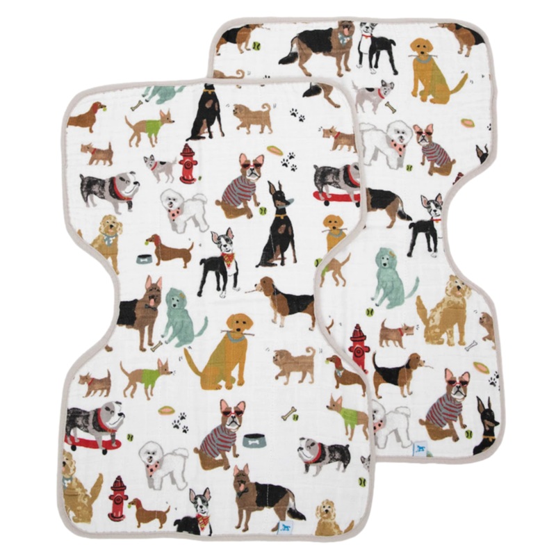 Cotton Muslin Burp Cloth 2 Pack – Woof