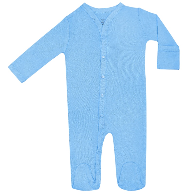 Bamboo Blend Footie – Baby Blue