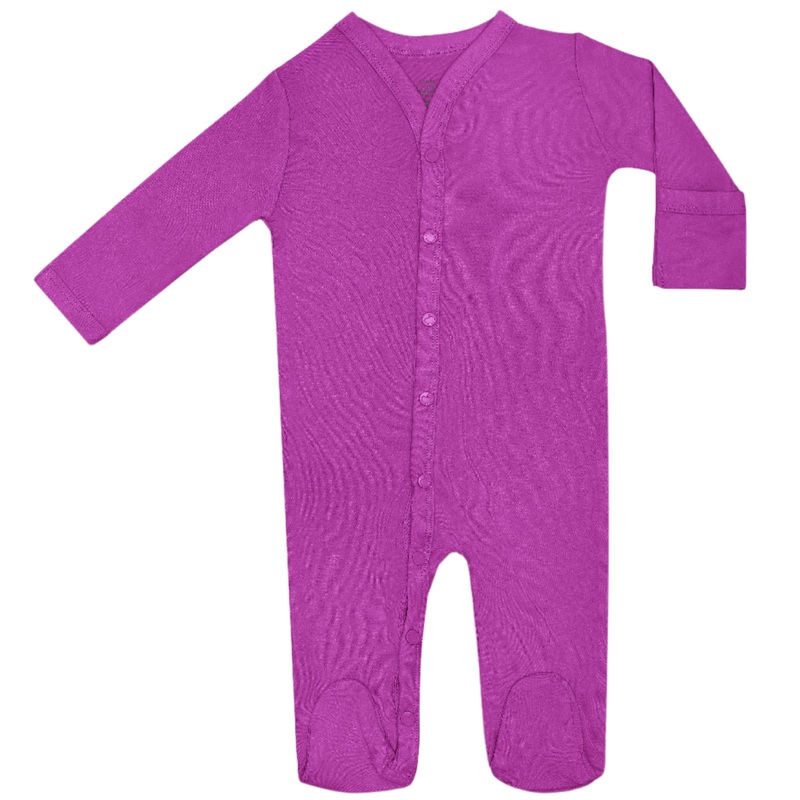 Bamboo Blend Footie – Raspberry