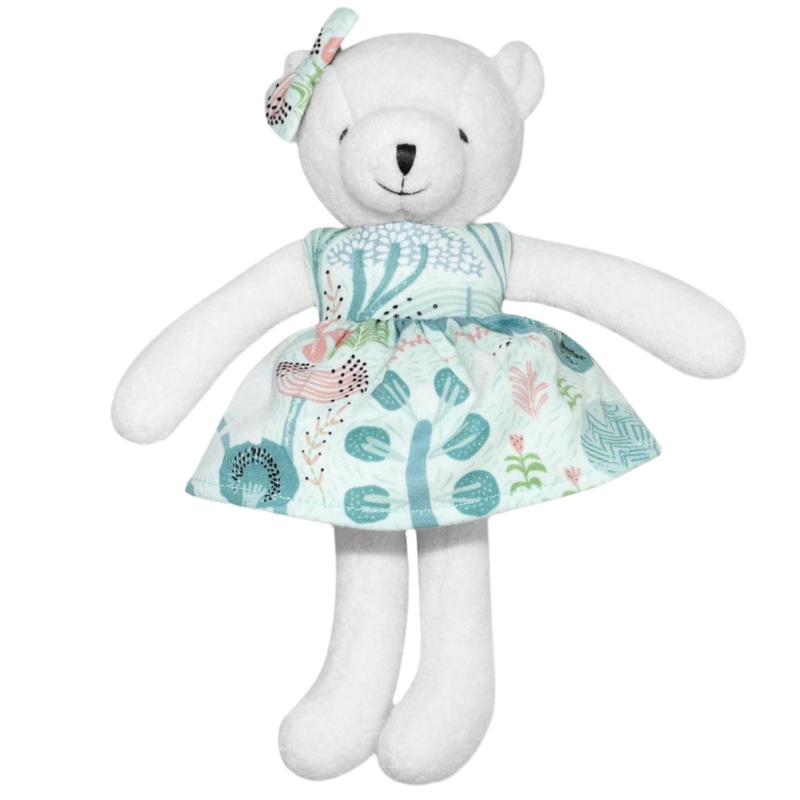 Little Bear Plush – Minty Bear Bloom