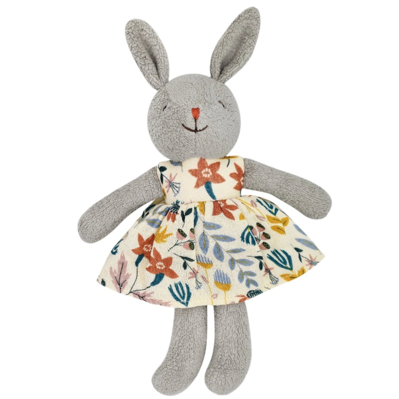 Little Bunny Plush – Earthtone Floral