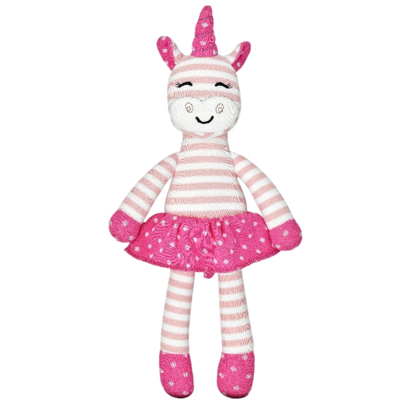 Tiny Dancing Unicorn – Pink Stripe