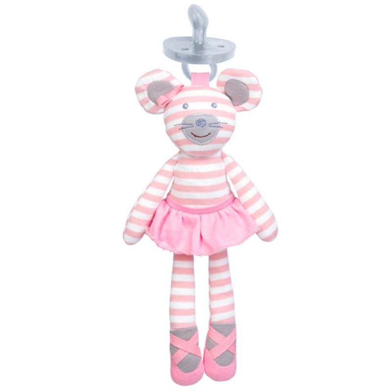 Ballerina Mouse – Pacifier Buddy