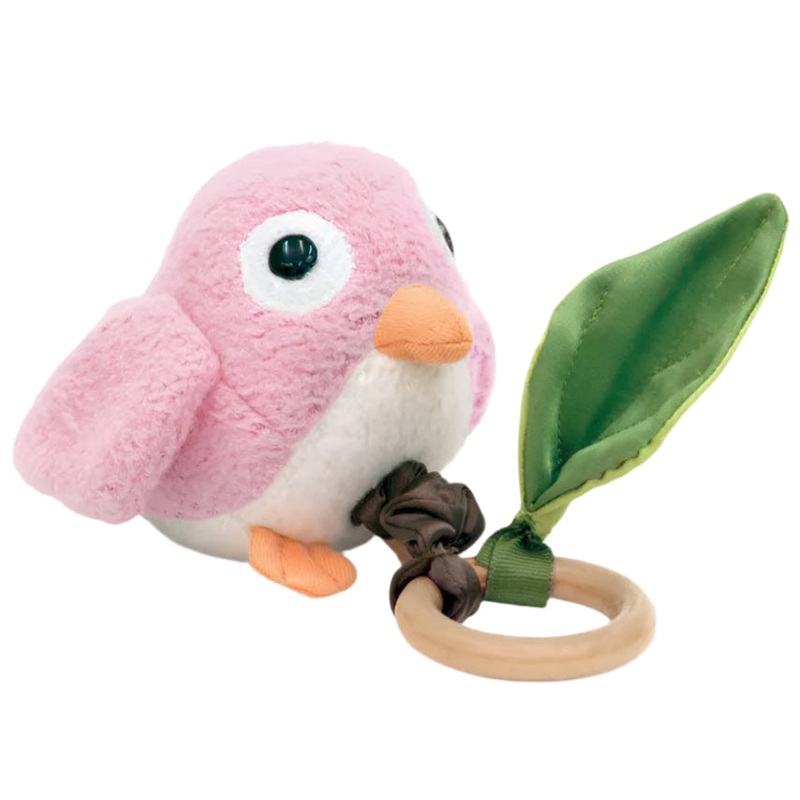Crawling Critter Teething Toy – Pink Birdy
