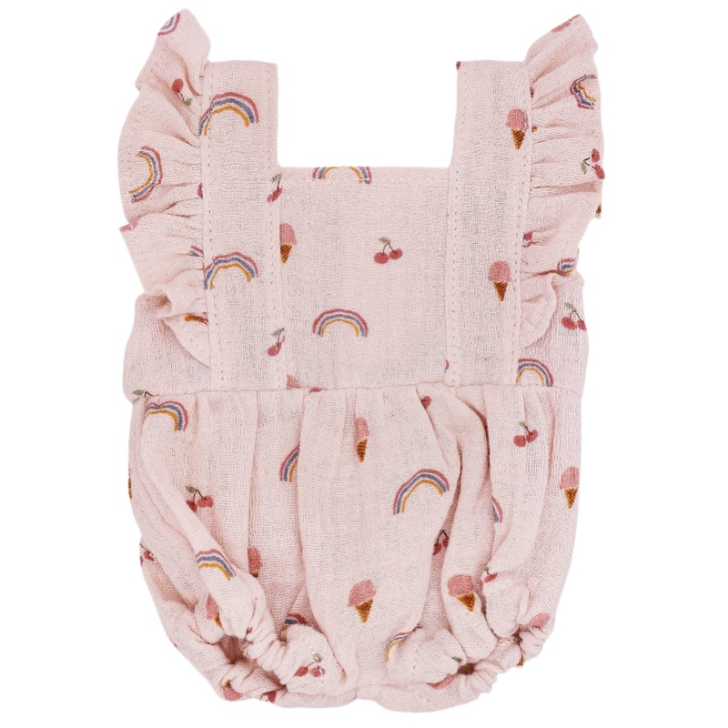 Doll Romper – Rainbows & Ice Cream