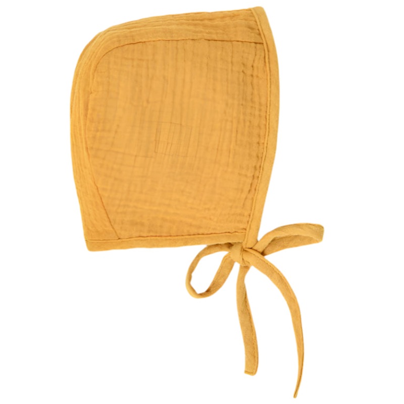 Muslin Bonnet – Mustard