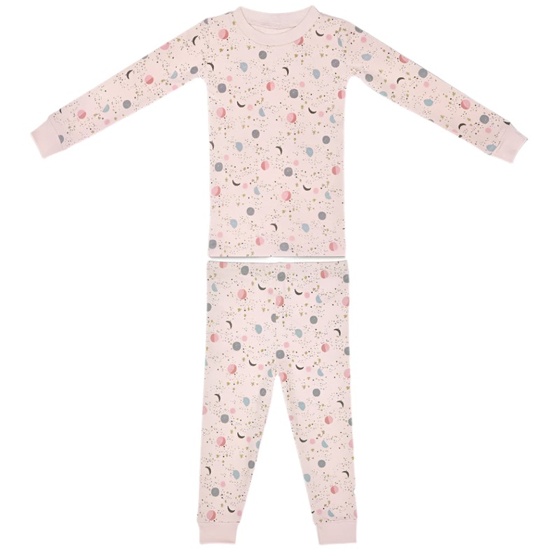 Organic Cotton Pajama – Pink Moon & Stars