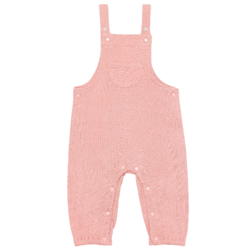 Waffle Overalls – Dusty Rose