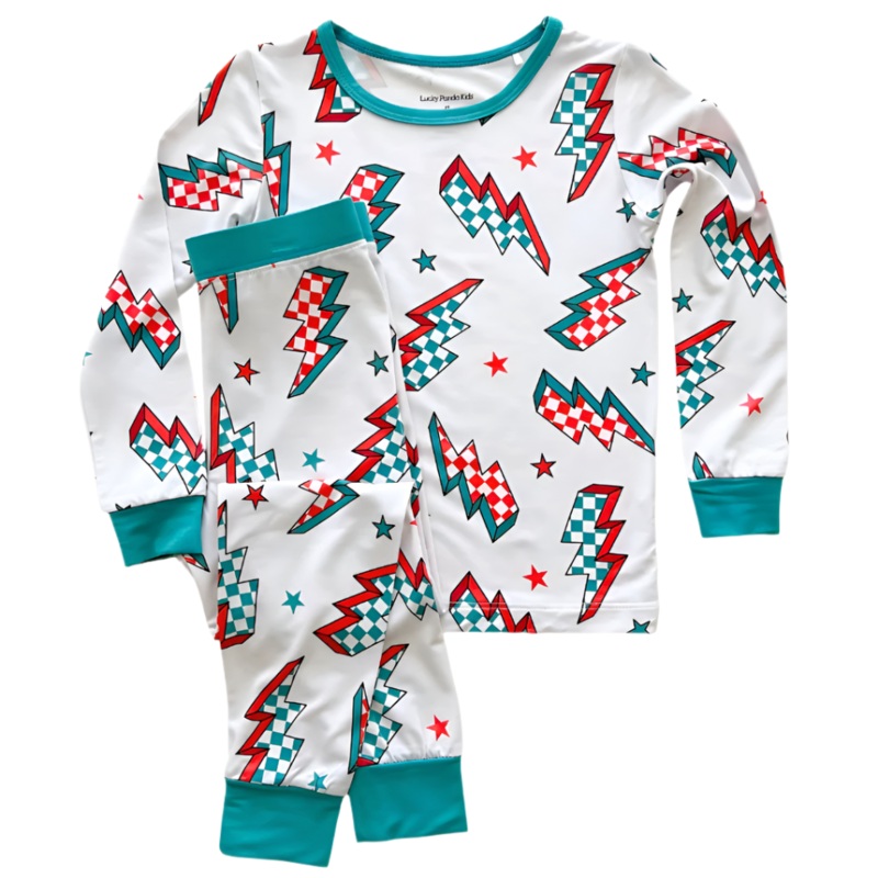 Bamboo Two Piece Set | Checkered Bolts