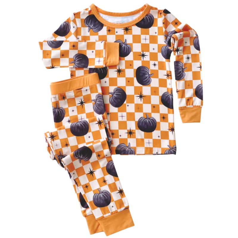Bamboo Two Piece Set | Checkered Pumpkin